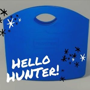 NEW! Hunter Rubber Tote, Blue